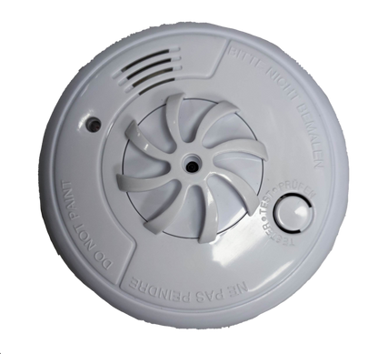 ZwitseRise Heat Detector 9V fire alarm and detector with test button and ventilation slots