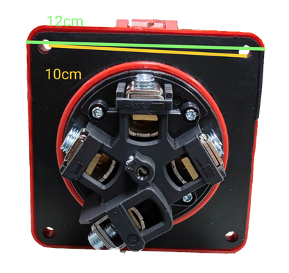 Grippes 3 phase 220V electrical industrial socket with black and red components for industrial use