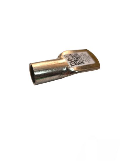 Grippes industrial crimp type terminal 150-12 metallic electrical circuitry part with QR code label