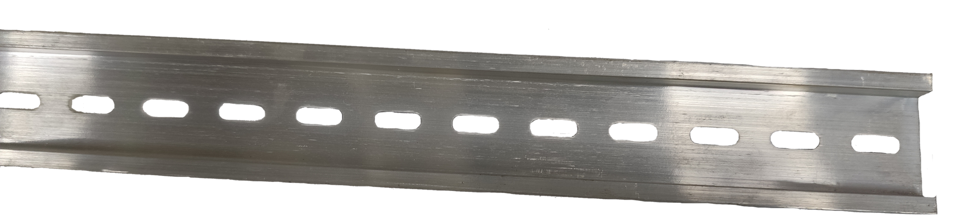 Grippes Din Rail Aluminum 1 Meter 35mm slotted silver aluminum rail for mounting circuit breakers and terminals