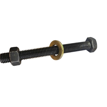 Industrial grade cap screw 12x110mm with hex nuts and washer for heavy-duty applications