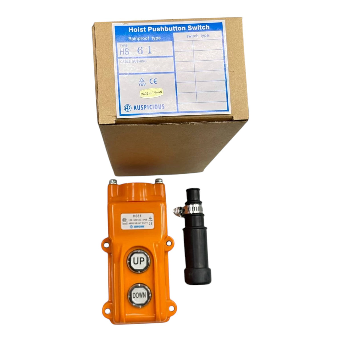 Auspicious Industrial Hoist Push Button Switch, Up and Down Button