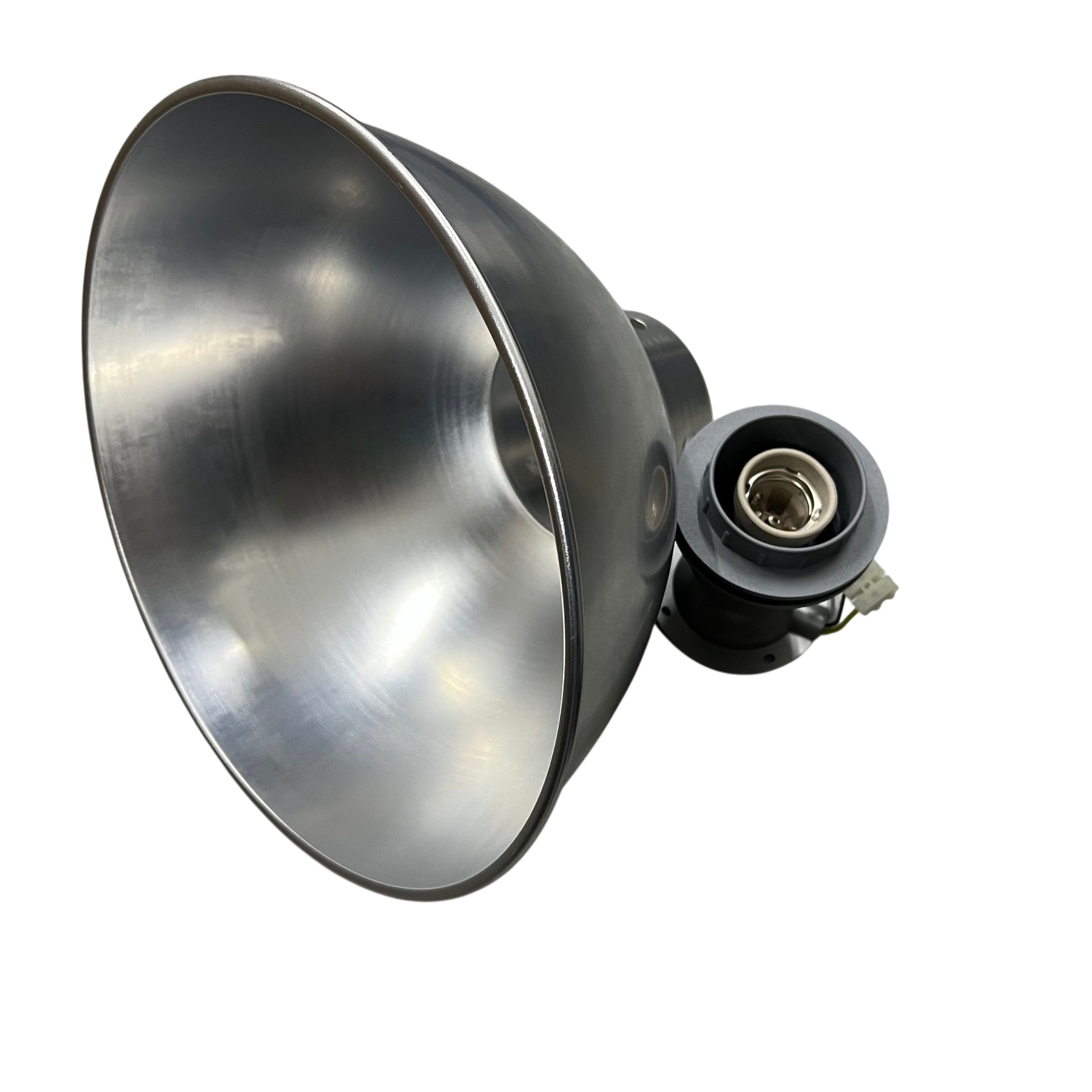 12 Inch aluminum reflector with E27 socket. Biglite Omni industrial lamp shade for pendant lighting