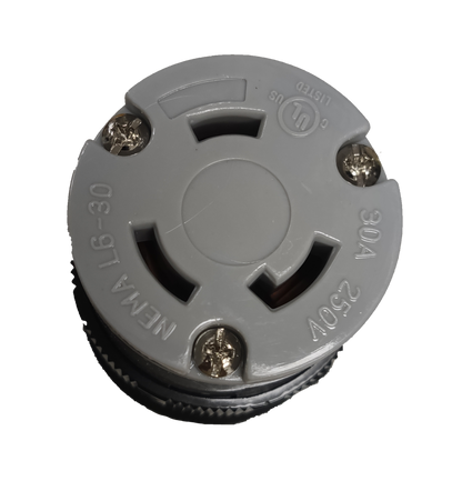 Grippes NEMA L6-30C 250V industrial plug gray locking 30A power connector for commercial equipment