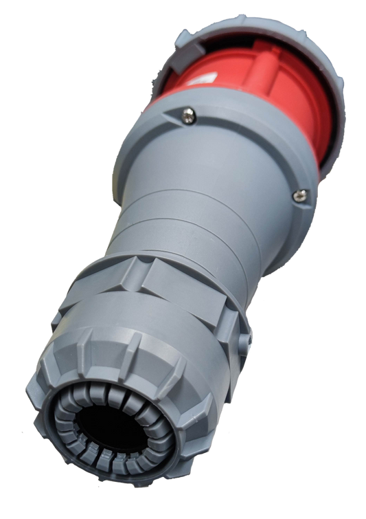 125A industrial outlet cord connector with a durable design for reliable electrical connections