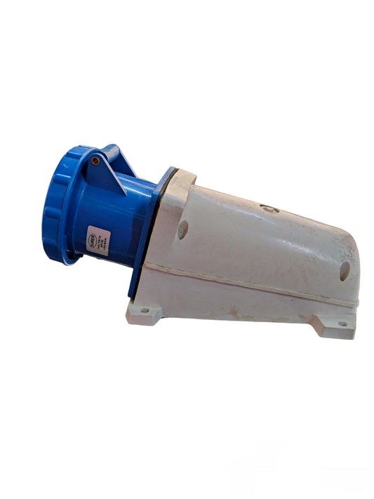 Surer Industrial Outlet Wall Type 1912 with blue and white durable casing for electrical circuitry use