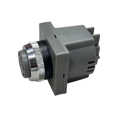 Auspicious industrial panel buzzer 220V in gray color with a metal ring for clear alerts