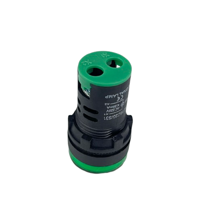 Denko panel indicator Pilot Light 220v GREEN 22mm for industrial control panels and safety signaling