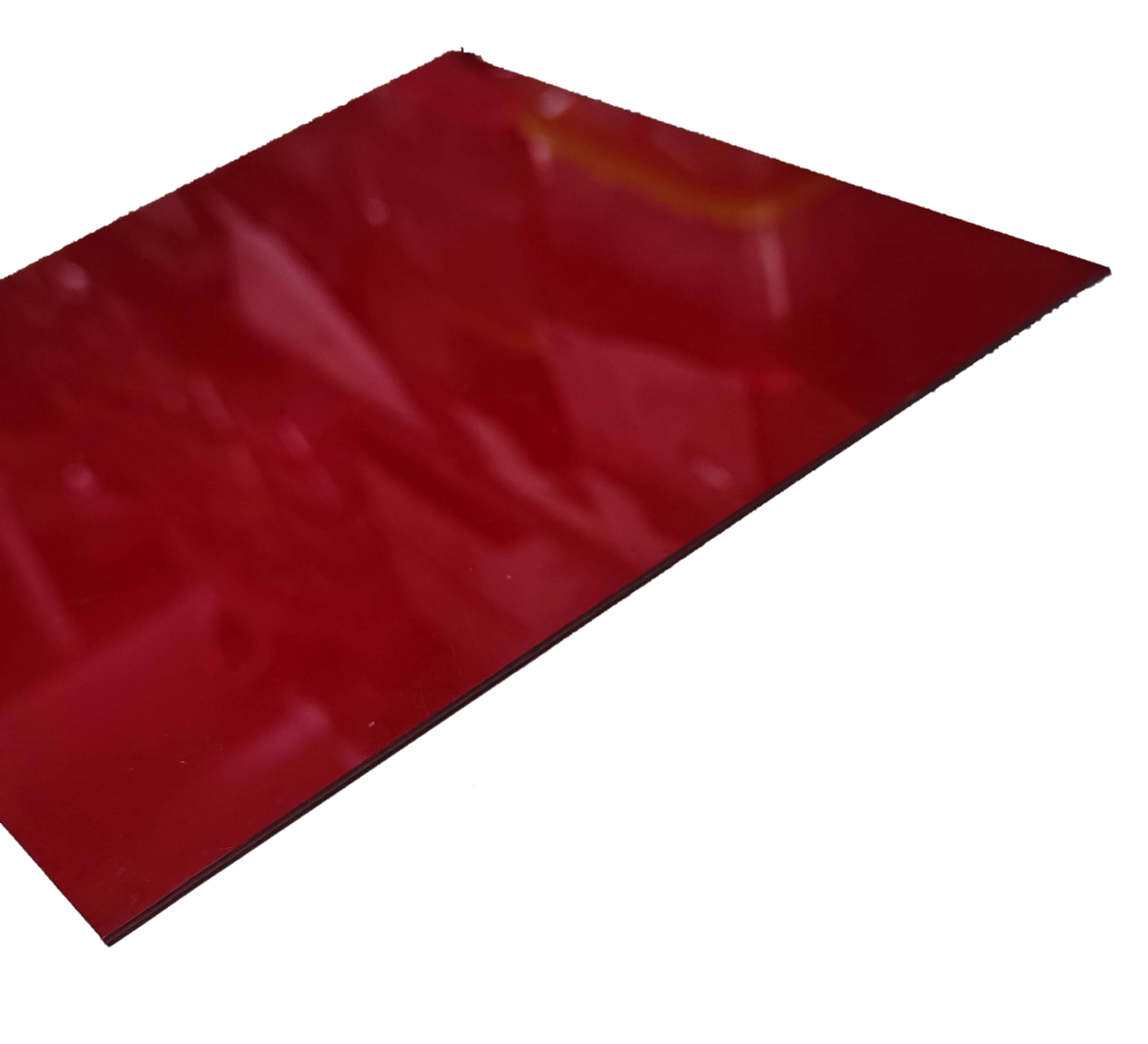 Industrial red acrylic filter sheet for enhancing light and visual effects in various applications