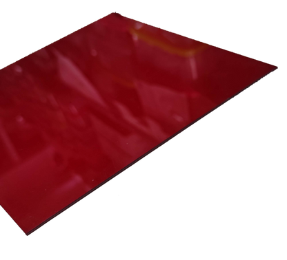 Industrial red acrylic filter sheet for enhancing light and visual effects in various applications