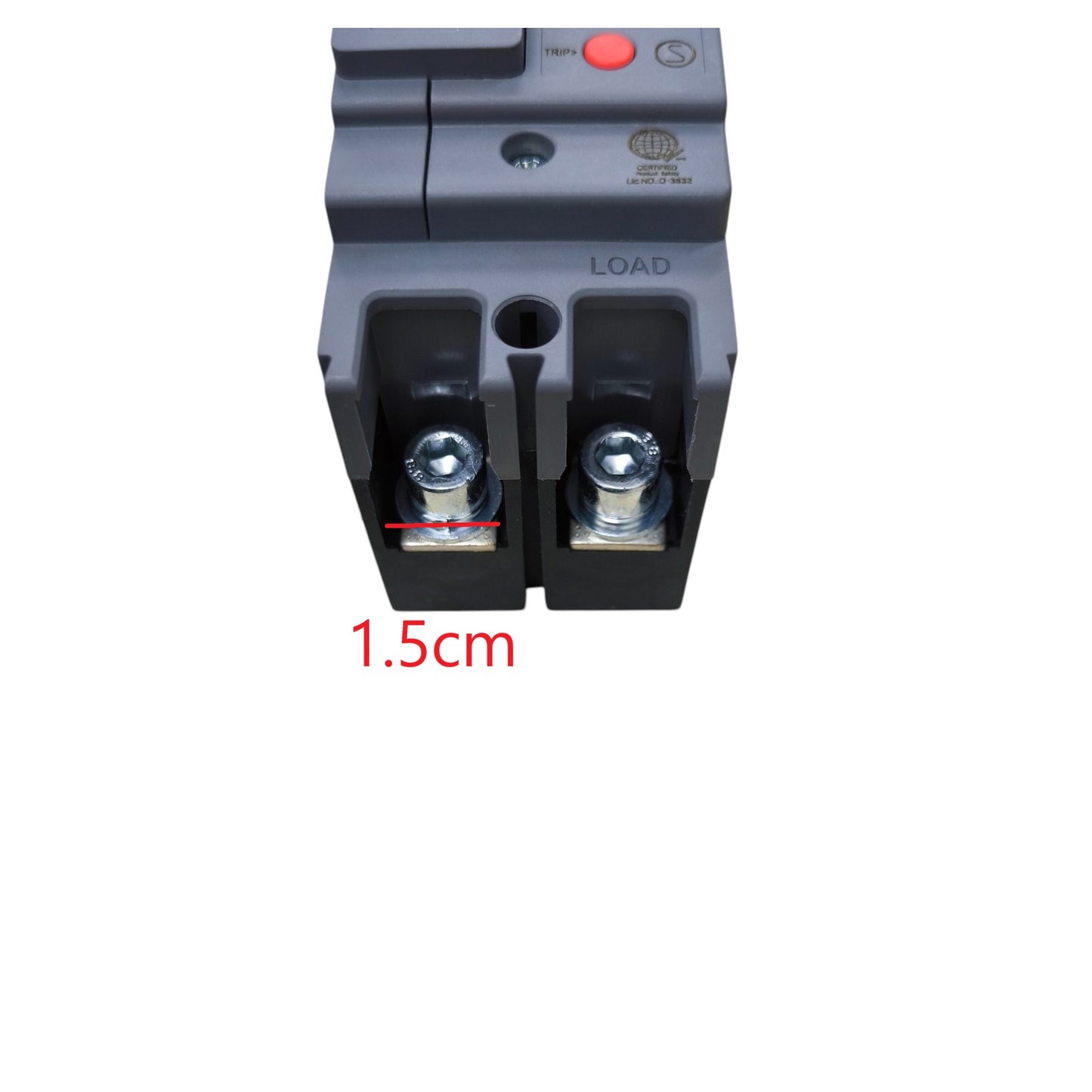 Himel 80A 2 Pole Industrial Circuit Breaker with gray casing and metal connectors