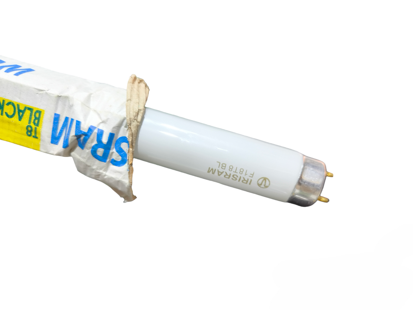 18W T8 UV fluorescent tube 220V white tube partially wrapped in packaging from China