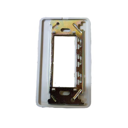Jimbo 3 Gang Plate for Classic Switches with a durable metal frame and sleek design