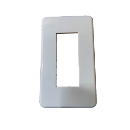 Jimbo 3 Gang Plate for Classic in sleek white design for electrical switch installations