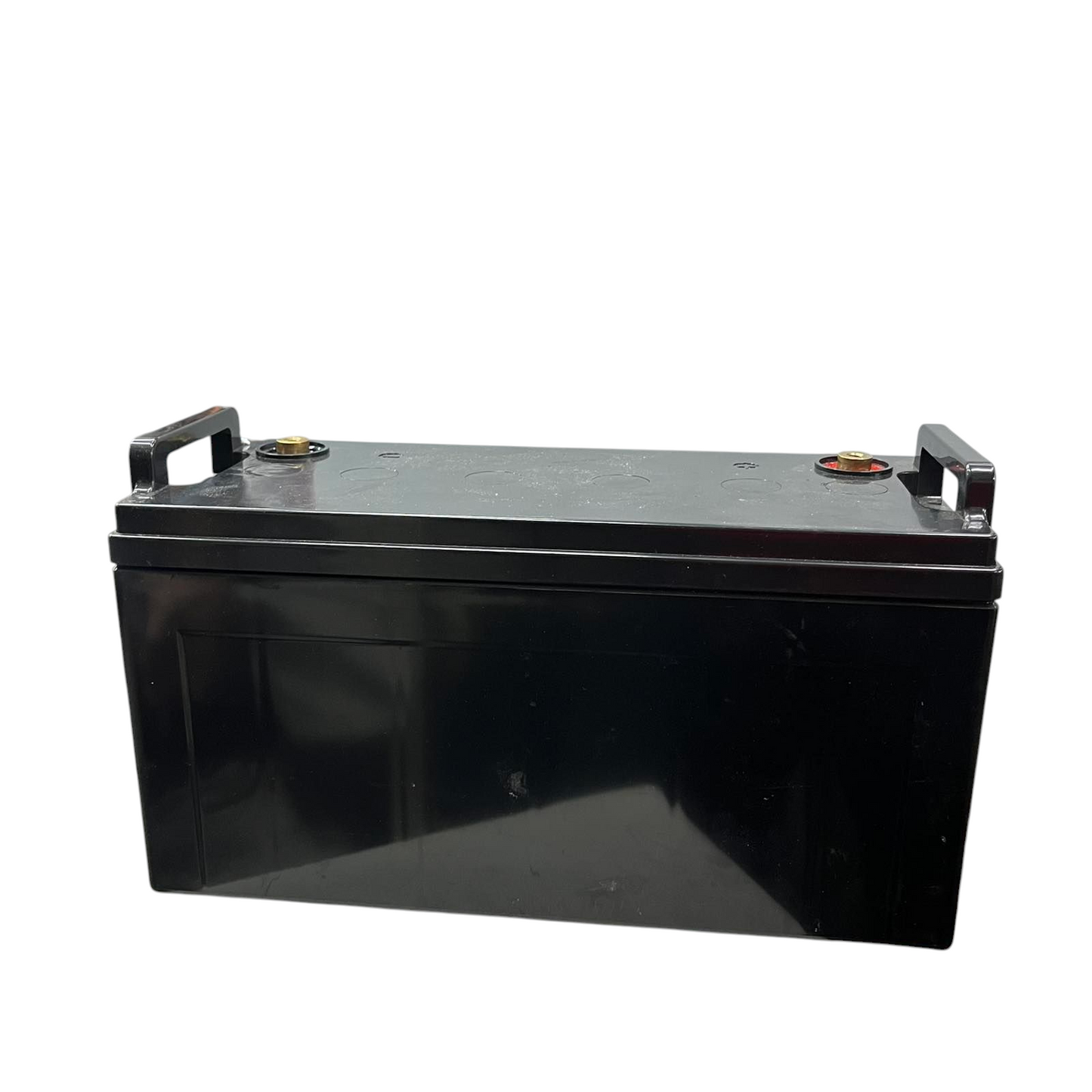 JSL 12V 100AH Lead Acid Battery black rectangular battery with handle terminals