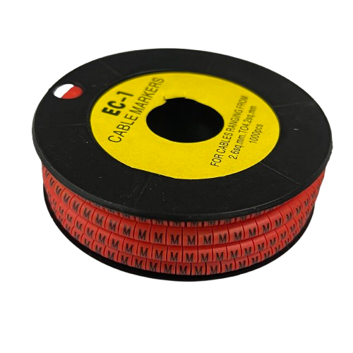 Grippes 1000pcs Cable Marker Red - M for organized cable management and easy identification