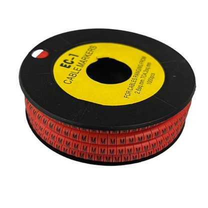 Grippes 1000pcs Cable Marker Red - M for organized cable management and easy identification