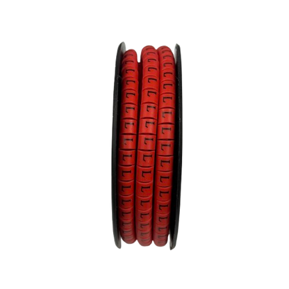 500pcs Cable Marker - L Red for organizing and labeling cables in various setups