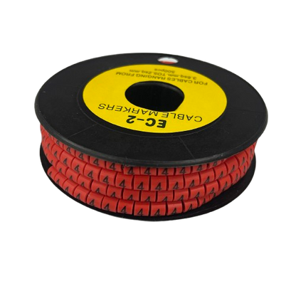 Grippes 500pcs Cable Marker Red - 4 for organized and efficient cable management