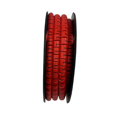 500pcs Cable Marker Red - I on a spool for organized cable management and easy identification