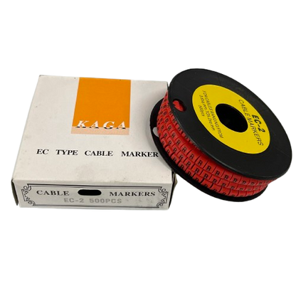 Grippes A Cable Marker Red 500pcs in box for effective cable management and organization
