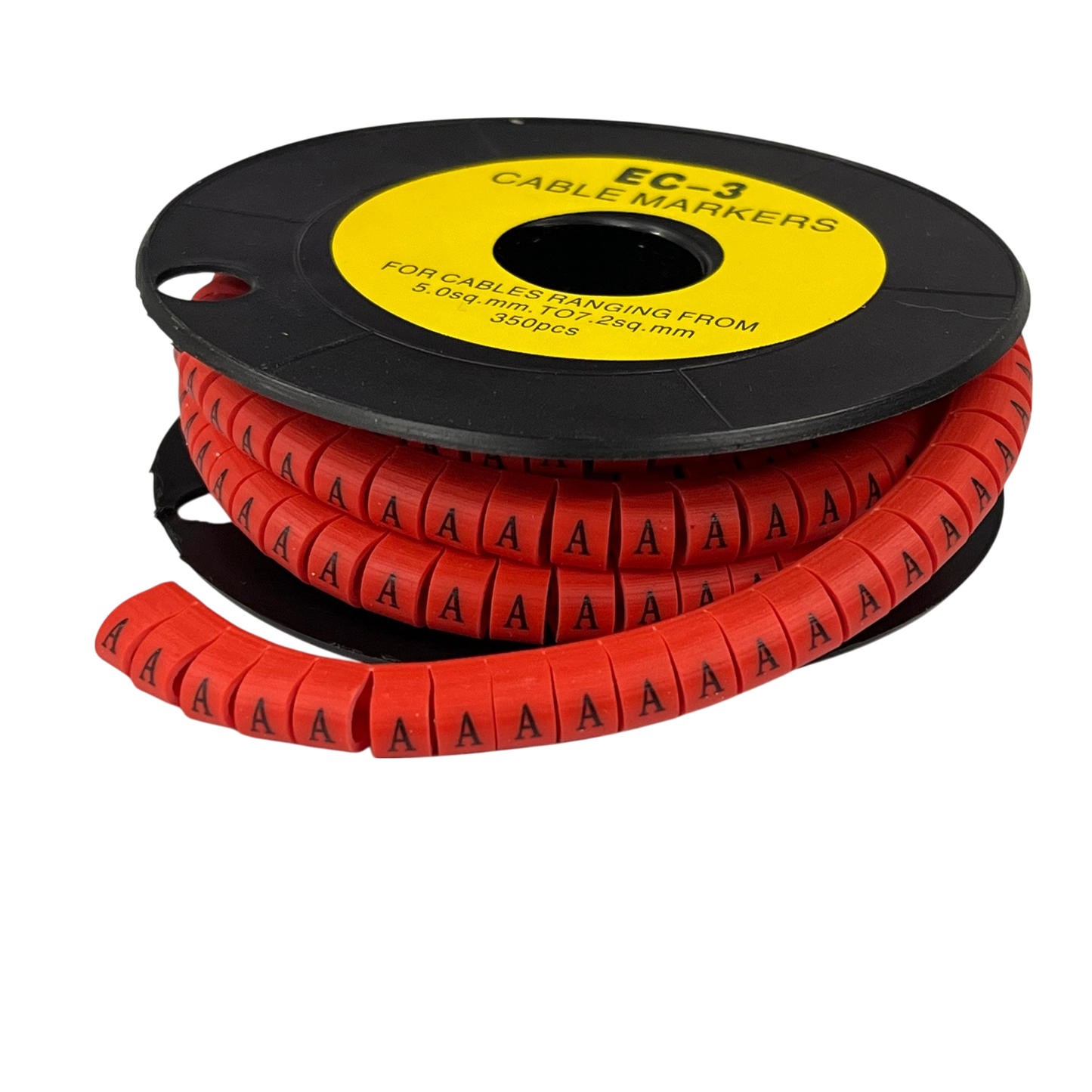 Grippes Cable Marker A - Red on a spool for efficient cable management and organization