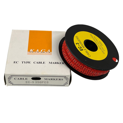 Grippes Cable Marker A - Red Roll with 350 Pieces for Organizing Cables and Wires