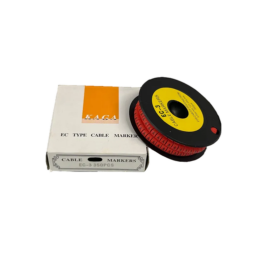 Grippes Cable Marker A - Red Roll with 350 Pieces for Organizing Cables and Wires