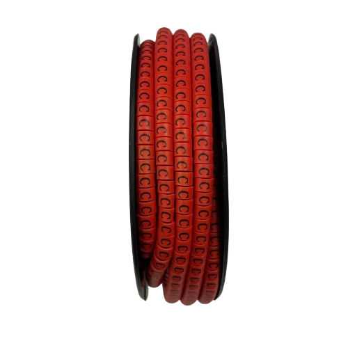 Grippes Cable Marker C - 1000pcs in vibrant red color for effective cable organization and management