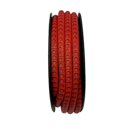 Grippes Cable Marker C - 1000pcs in vibrant red color for effective cable organization and management