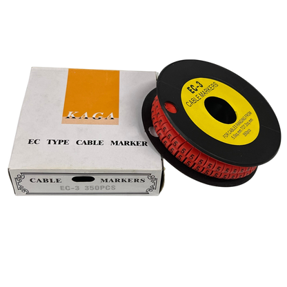 Grippes Cable Marker Red - 5 350pcs for effective cable organization and identification