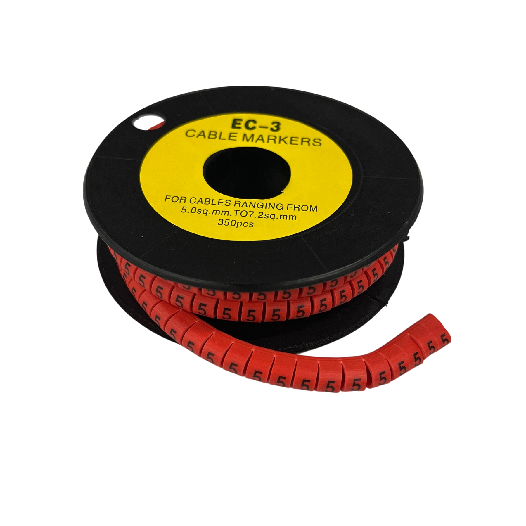 Grippes Cable Marker Red - 5 350pcs on reel for organizing cables and improving cable management