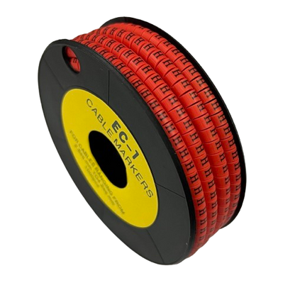 Grippes Cable Marker Red H - 1000pcs on spool for effective cable management and organization