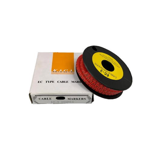 Grippes Cable Marker Red - H in roll packaging for efficient cable organization and identification