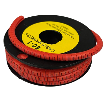 Grippes Cable Marker Red L - 1000pcs on a spool for organized cable management and labeling
