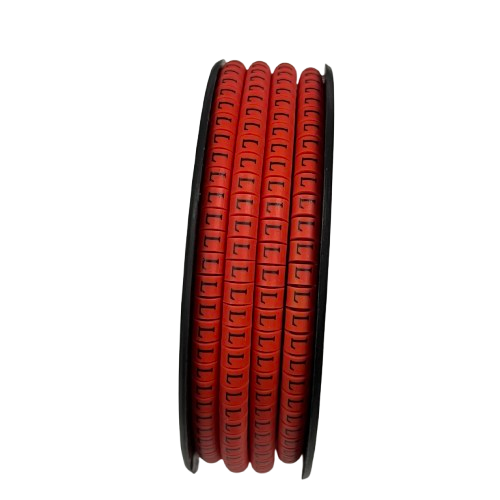 Grippes Cable Marker Red L - 1000pcs on a spool for effective cable organization and identification