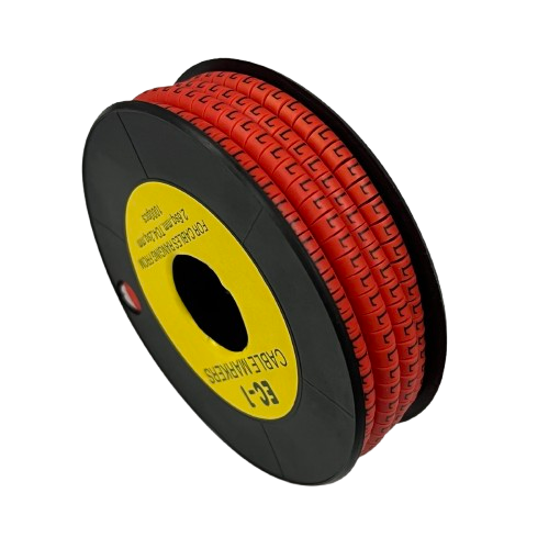 Grippes Cable Marker Red L - 1000pcs for organized and efficient cable management solutions.
