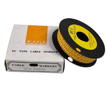 Grippes cable management spool of yellow letter markers Cable Marker Y - Yellow for wiring identification