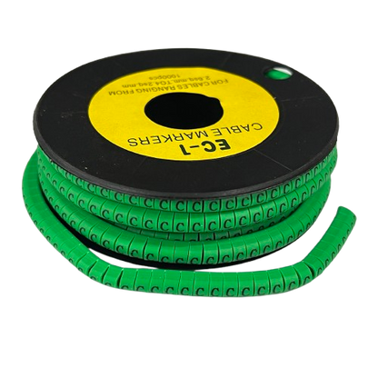 EC-1 cable marker green 1000pcs on a spool for organized cable management and identification