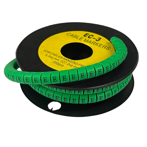 Grippes EC-3G cable markers 350pcs in green for efficient cable organization and identification