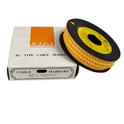 L Marker 2.6mm to 4.2mm cable management markers roll and box from China for organizing cables