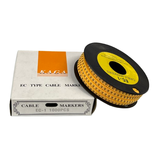 M Marker 2.6mm to 4.2mm EC type cable markers spool with 1000 pieces from China for cable management