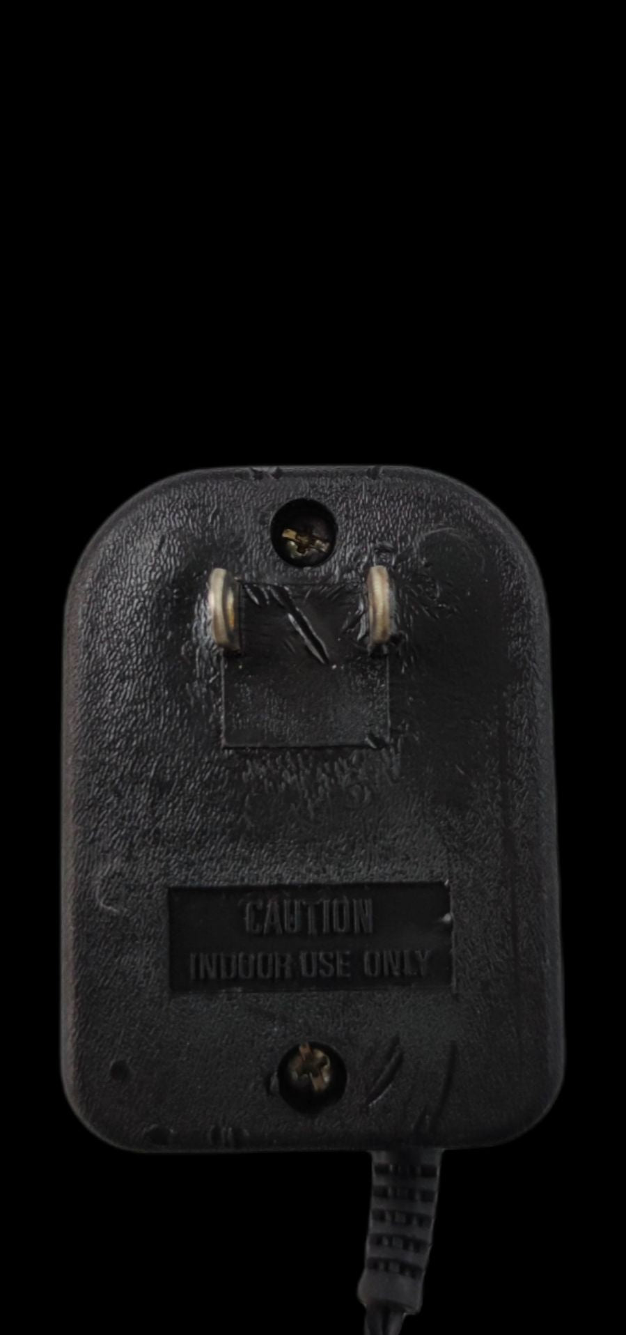 Knight black power plug adapter for Cellphone Charger for Nokia 909 with two metal prongs