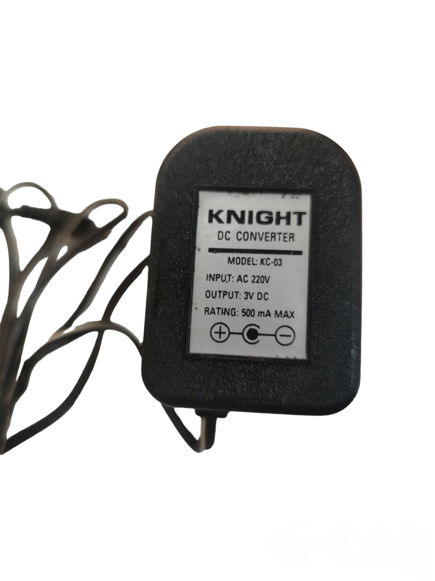 Local brand multi output AC adaptor black Knight DC converter with AC 220V input and 3V DC output