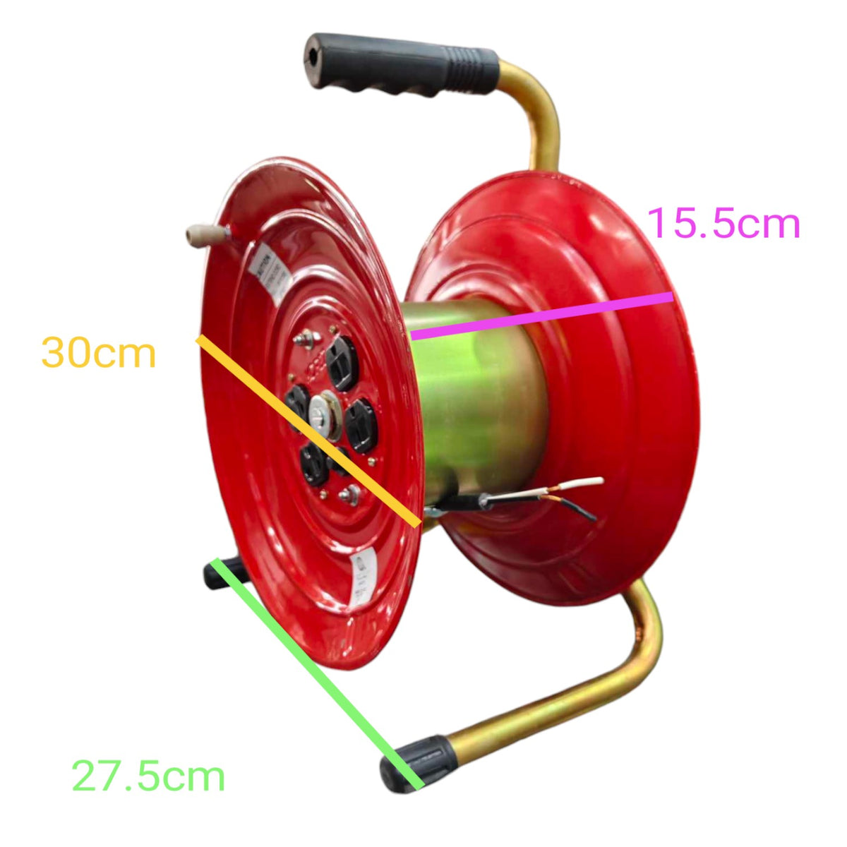 Kopez 15A 250V Extension Wheel Drum 4 Gang Outlet KM2190-A
