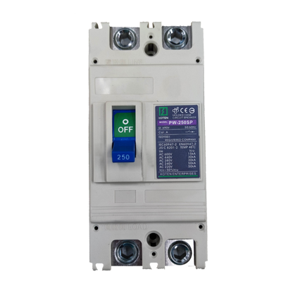 Koten 2 pole MCCB 220V 50KAIC circuit breaker designed for electrical safety and reliability