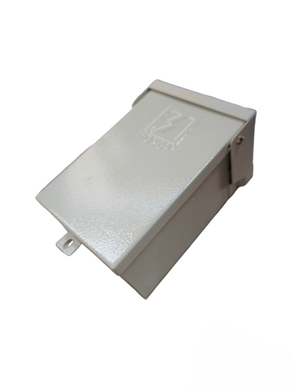 Chint 2Pole 3 Module Metal Enclosure Koten for electrical circuitry protection in gray finish