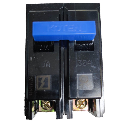 Koten 30A 2 Pole 10KAIC 220V Circuit Breaker Single Phase Plug-in HPH-P30A2P for Safety Overload Easy Installation