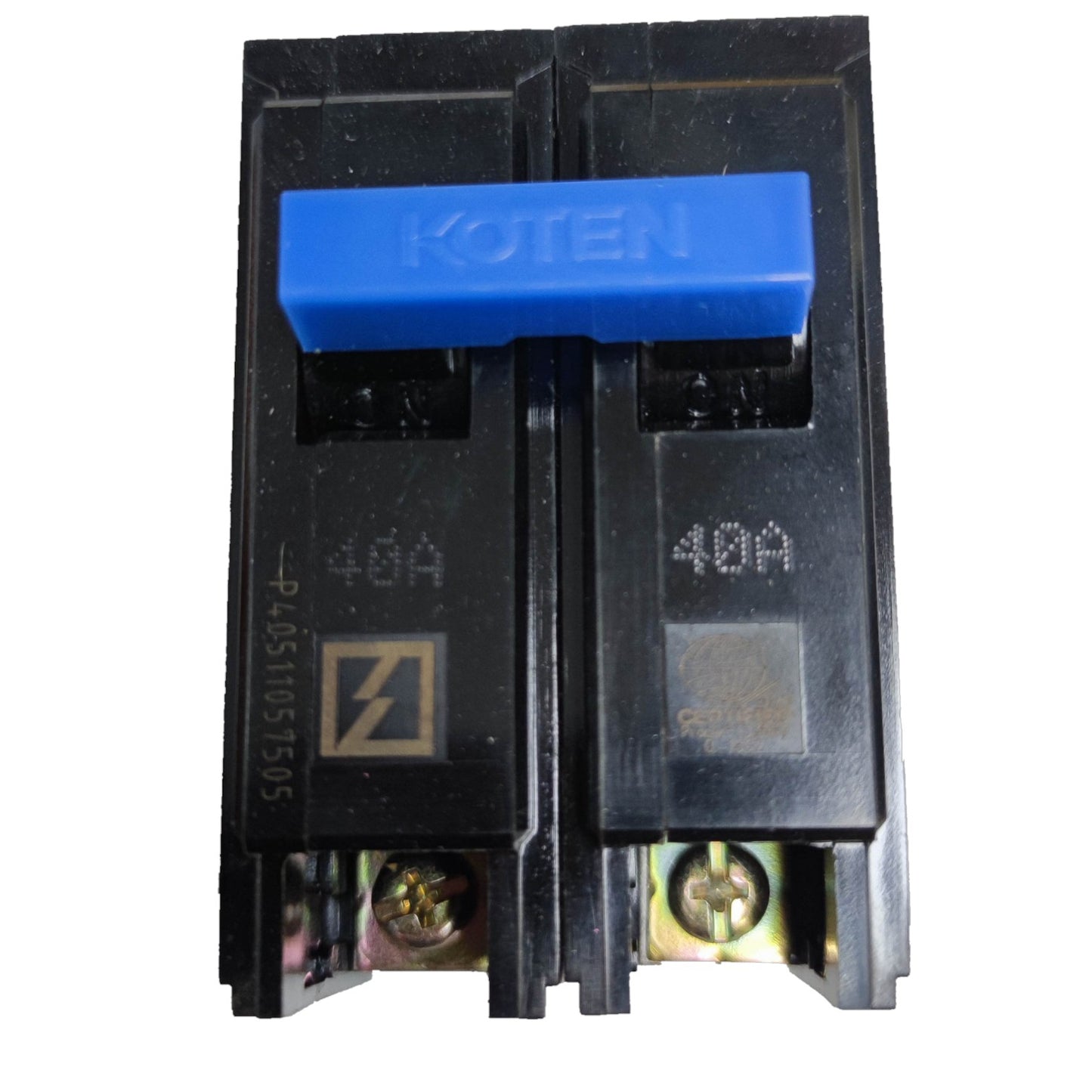 Koten 40A 2 pole circuit breaker Plug in with dual terminals for reliable electrical protection