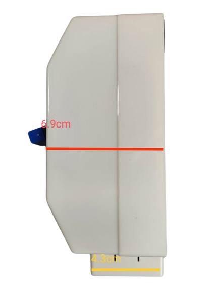 Koten 40A 2Pole Circuit Breaker with Enclosure in white plastic housing showing side view